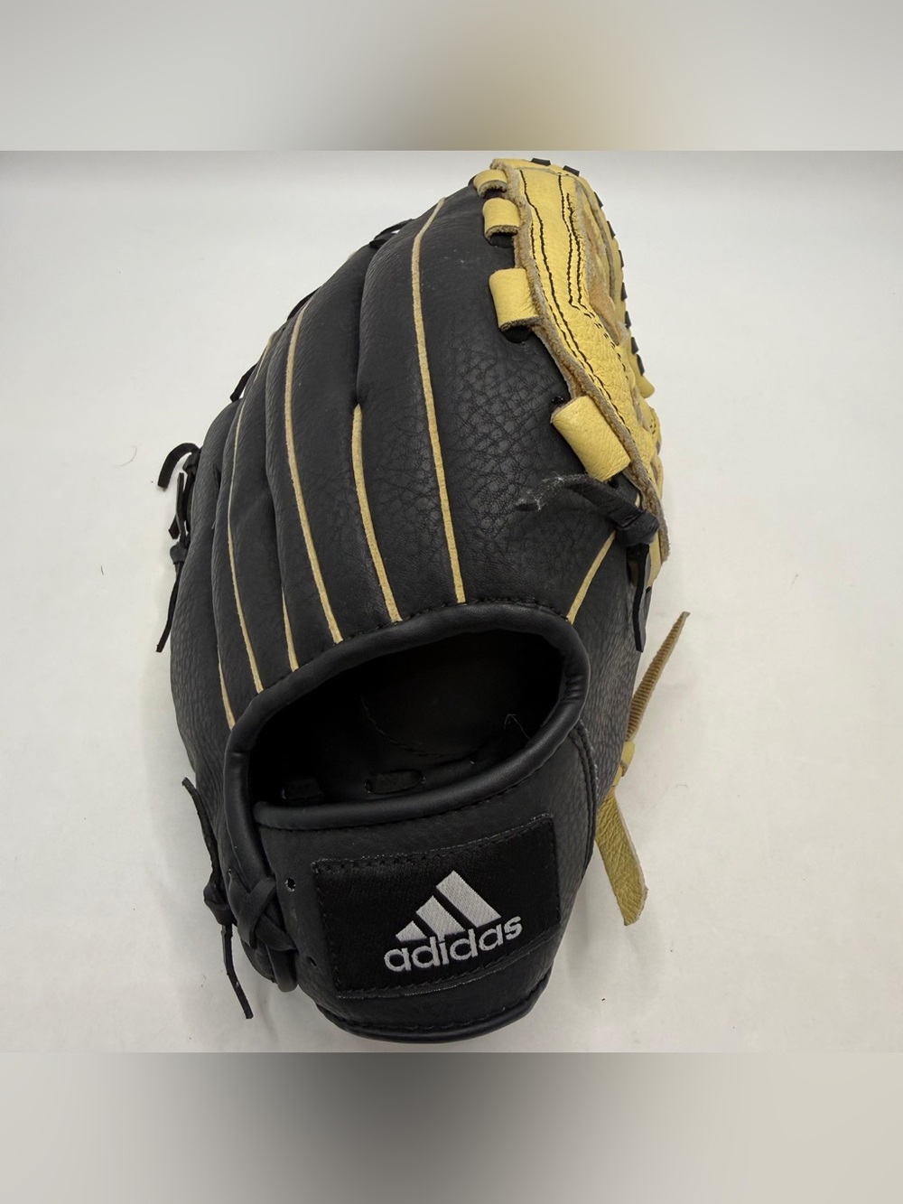 Adidas TR1200NB 12” Baseball Softball Glove Right Hand Throw Black Tan - Picture 3 of 7